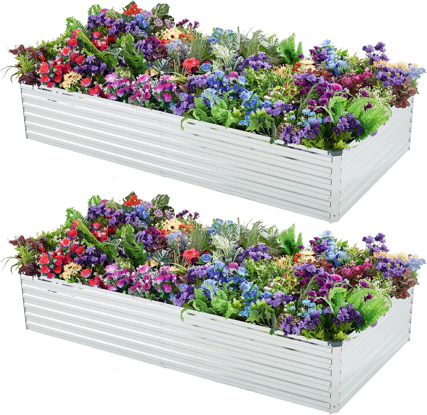 Gardening Tools Images - 2 Pack Galvanized Raised Garden Bed
