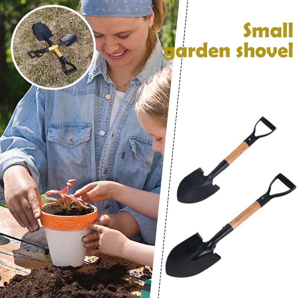 Gardening Tools For 10 Year Olds - 36cm Garden Shovel WIth Wooden Handle