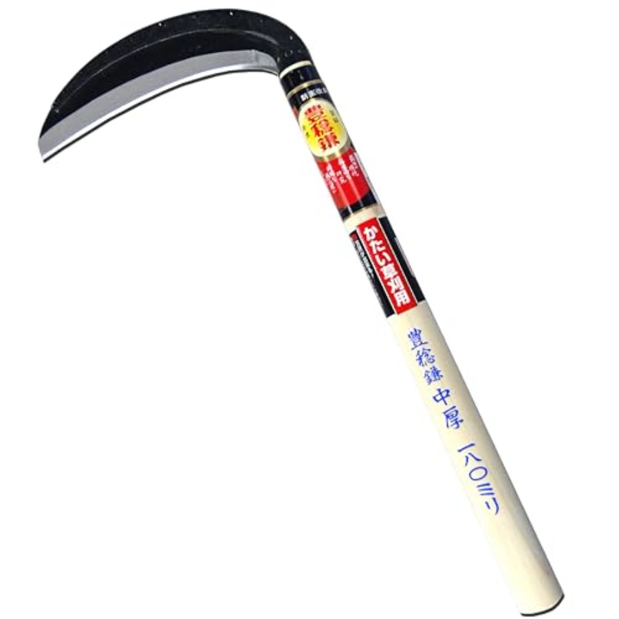 Gardening Tools In Japan - Hounen Miyawaki Single-edged Medium-thick Sickle H-042