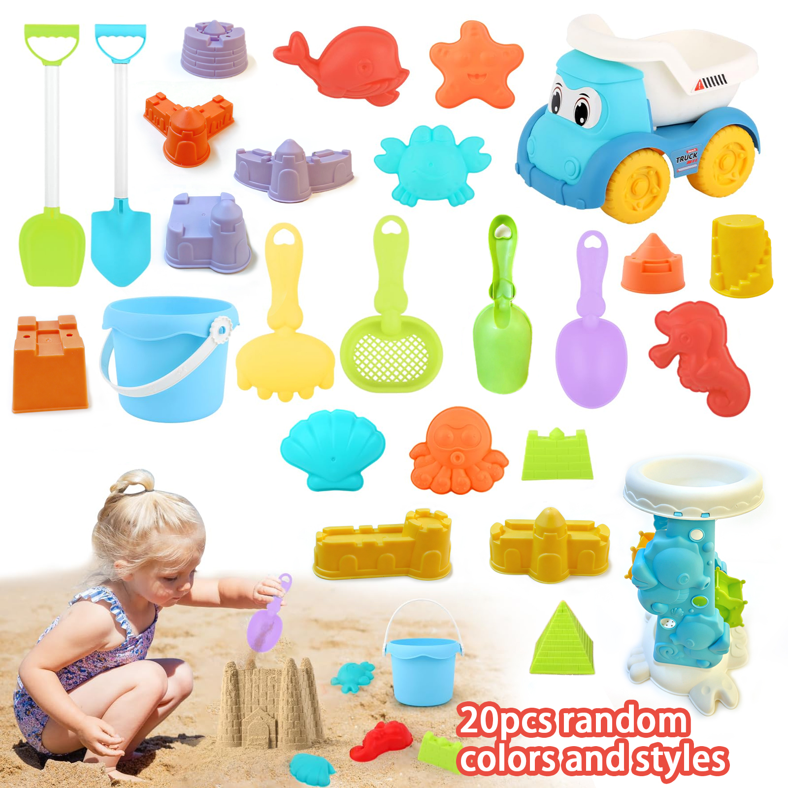Gardening Tools Toys - OceanX 15-in-1 Beach Explorer Kit -