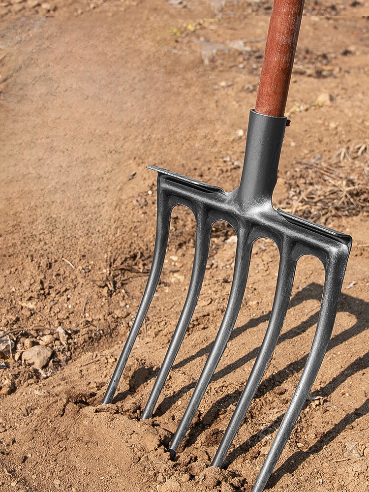 Soil Tilling Fork Farming Tool - Spade Digging Fork บทวิจารณ์และราคา
