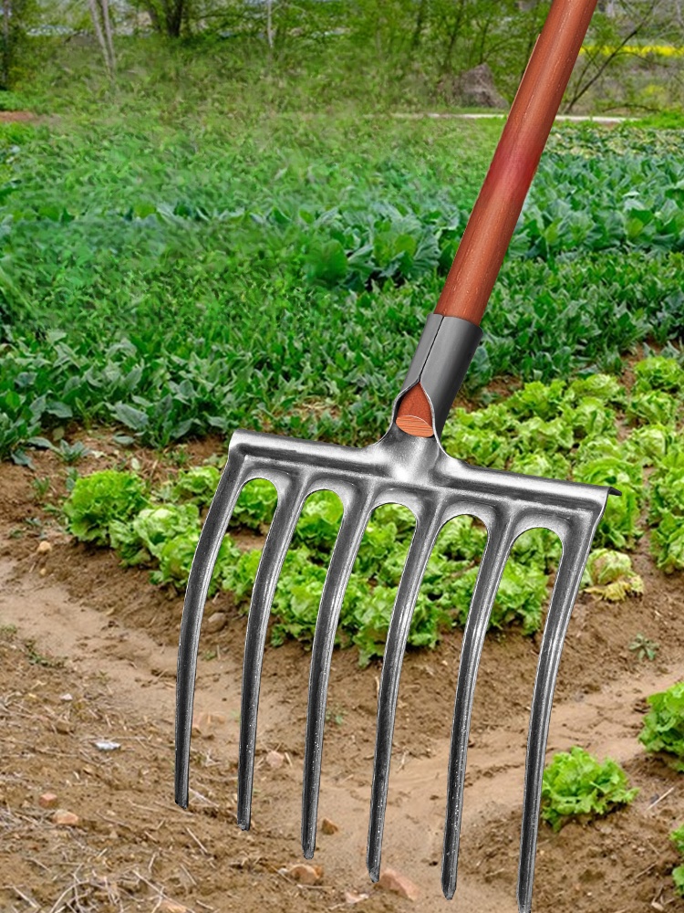 Soil Tilling Fork Farming Tool - Spade Digging Fork บทวิจารณ์และราคา