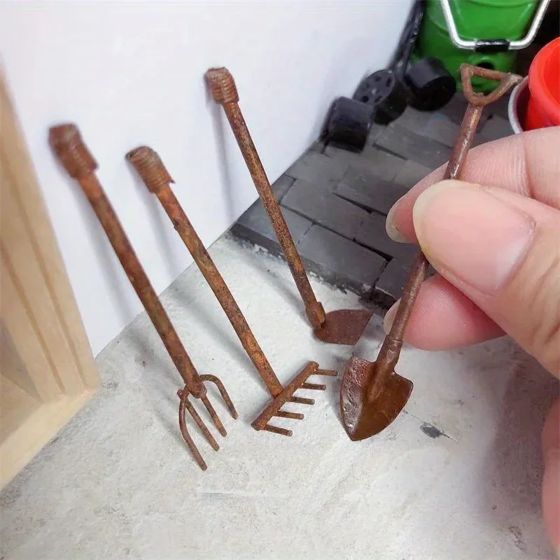 4Pcs/Pack Miniature Garden Too - Gardening Tools Toys บทวิจารณ์และราคา