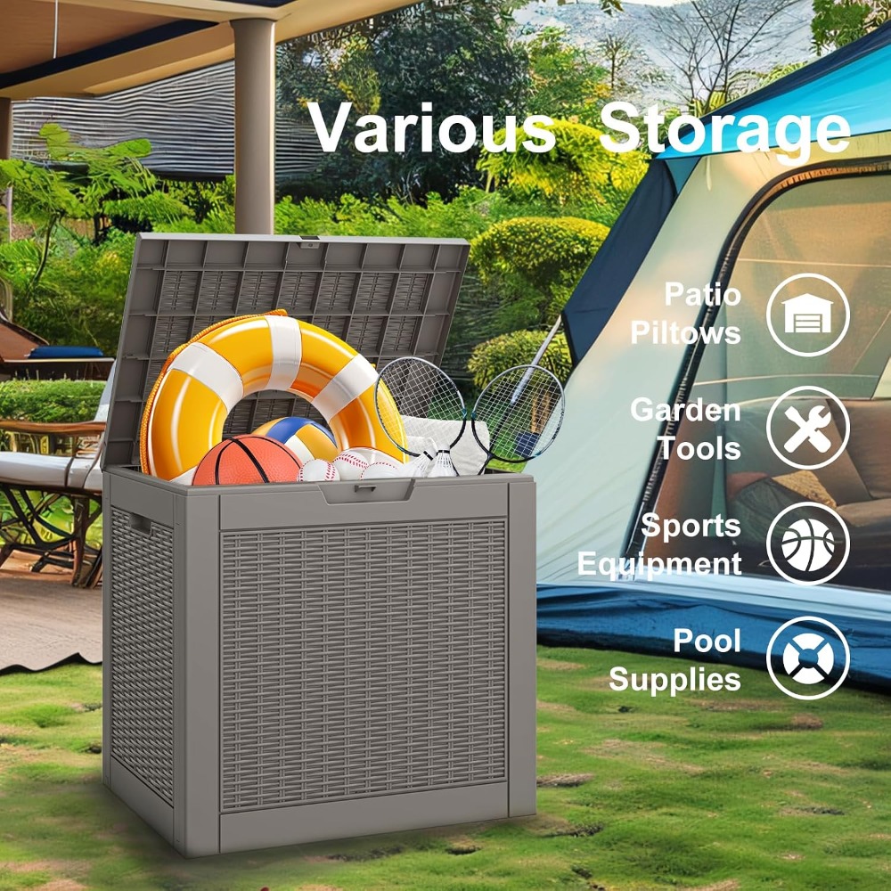31 Gallon Waterproof Outdoor S - Gardening Tools Box บทวิจารณ์และราคา