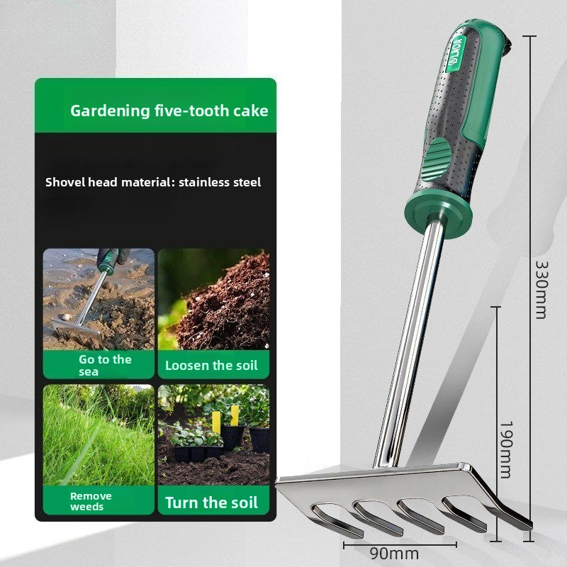 5Pcs Stainless Steel Garden Ha - Spade Digging Fork บทวิจารณ์และราคา