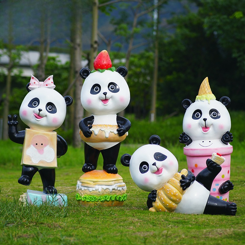 Cartoon panda ornament fibergl - Gardening Tools Cartoon บทวิจารณ์และราคา