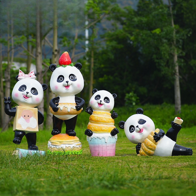 Cartoon panda ornament fibergl - Gardening Tools Cartoon บทวิจารณ์และราคา