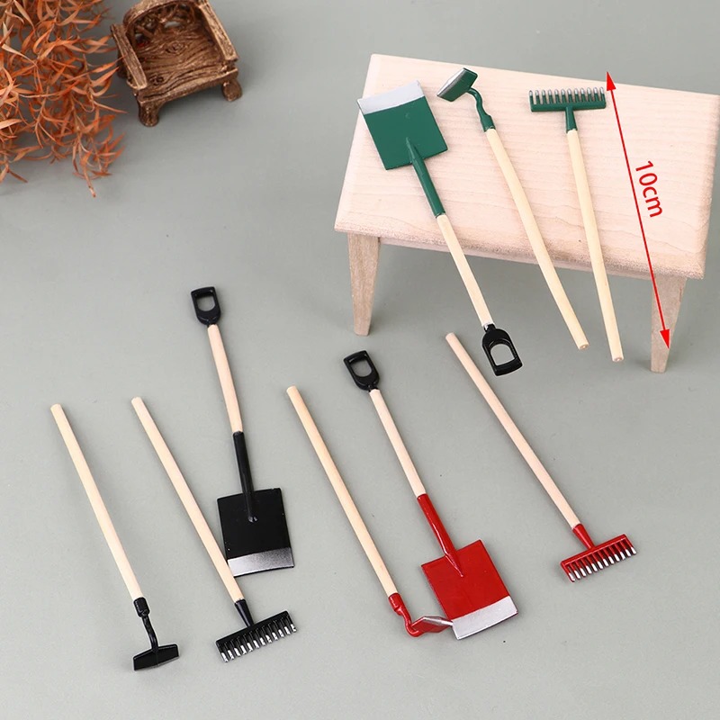 3Pcs 1:12 Dollhouse Miniatures - Gardening Tools Toys บทวิจารณ์และราคา