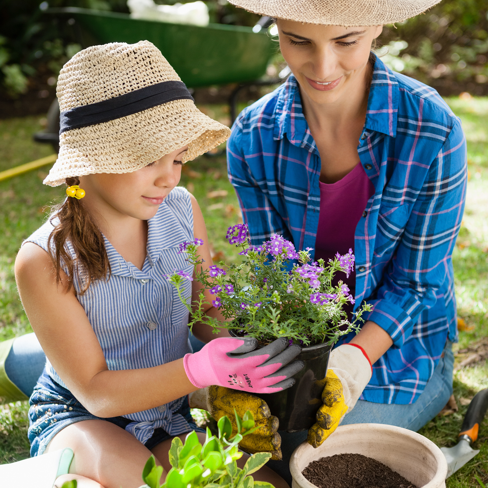 3 Pairs Kids Gardening Gloves, - Gardening Tools For 10 Year Olds บทวิจารณ์และราคา