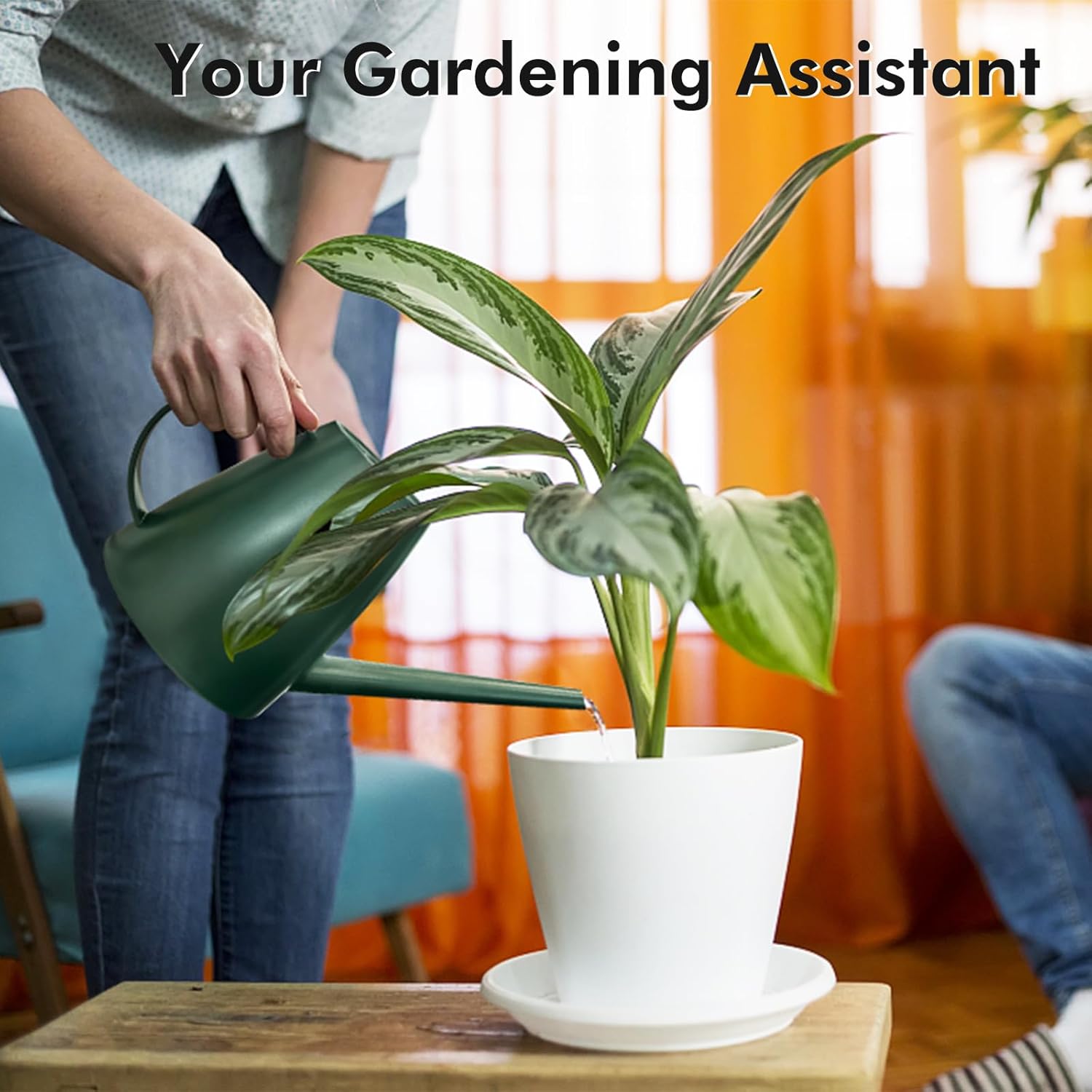Watering Can for Indoor Outdoo - Watering Can Long Spout บทวิจารณ์และราคา