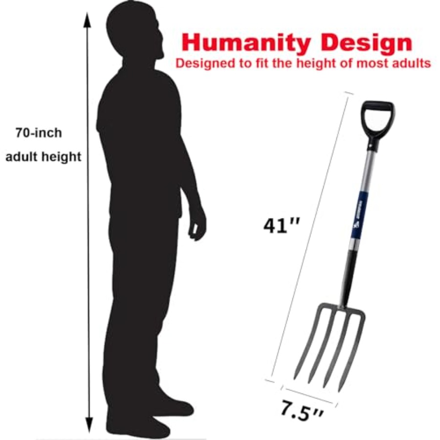 4-Tine Spading Digging Fork Ga - Spade Digging Fork บทวิจารณ์และราคา