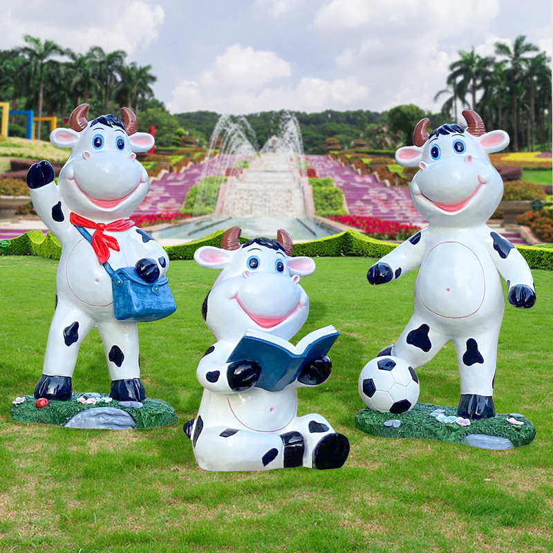 Outdoor, cartoon, cow sculptur - Gardening Tools Cartoon บทวิจารณ์และราคา