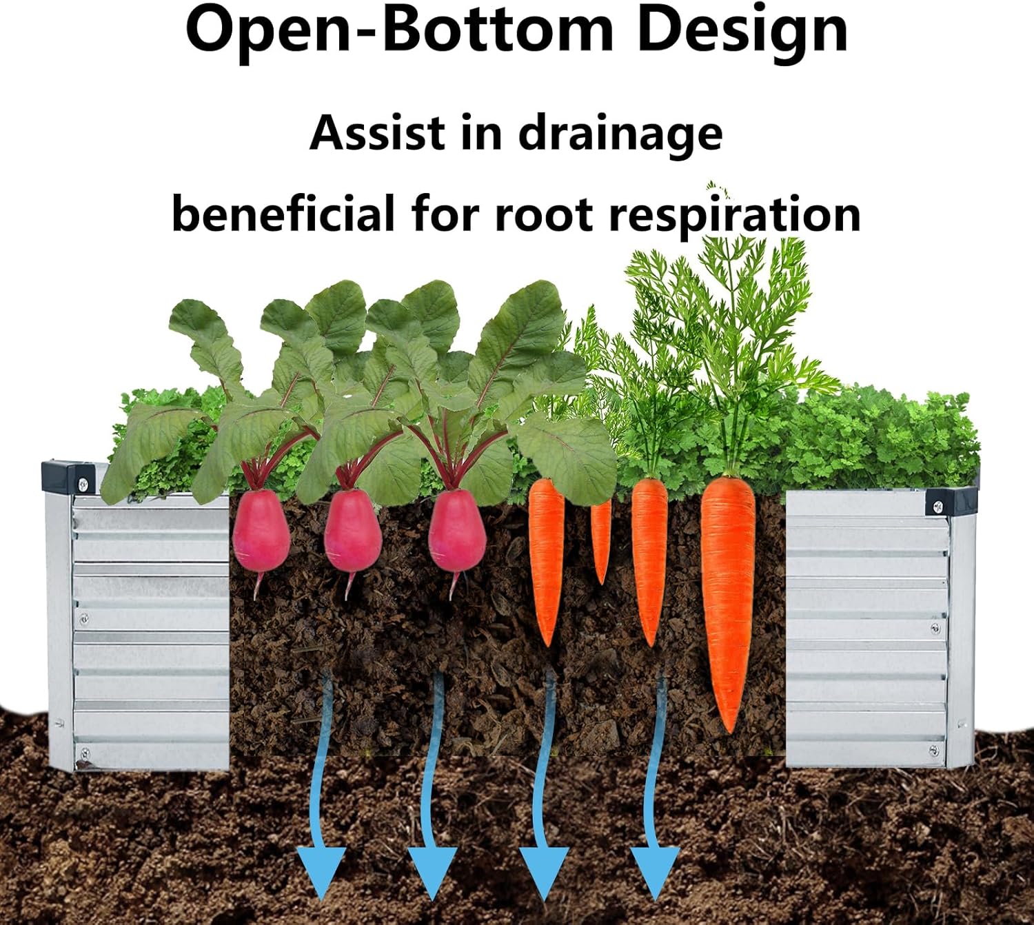 2 Pack Galvanized Raised Garde - Gardening Tools Images บทวิจารณ์และราคา