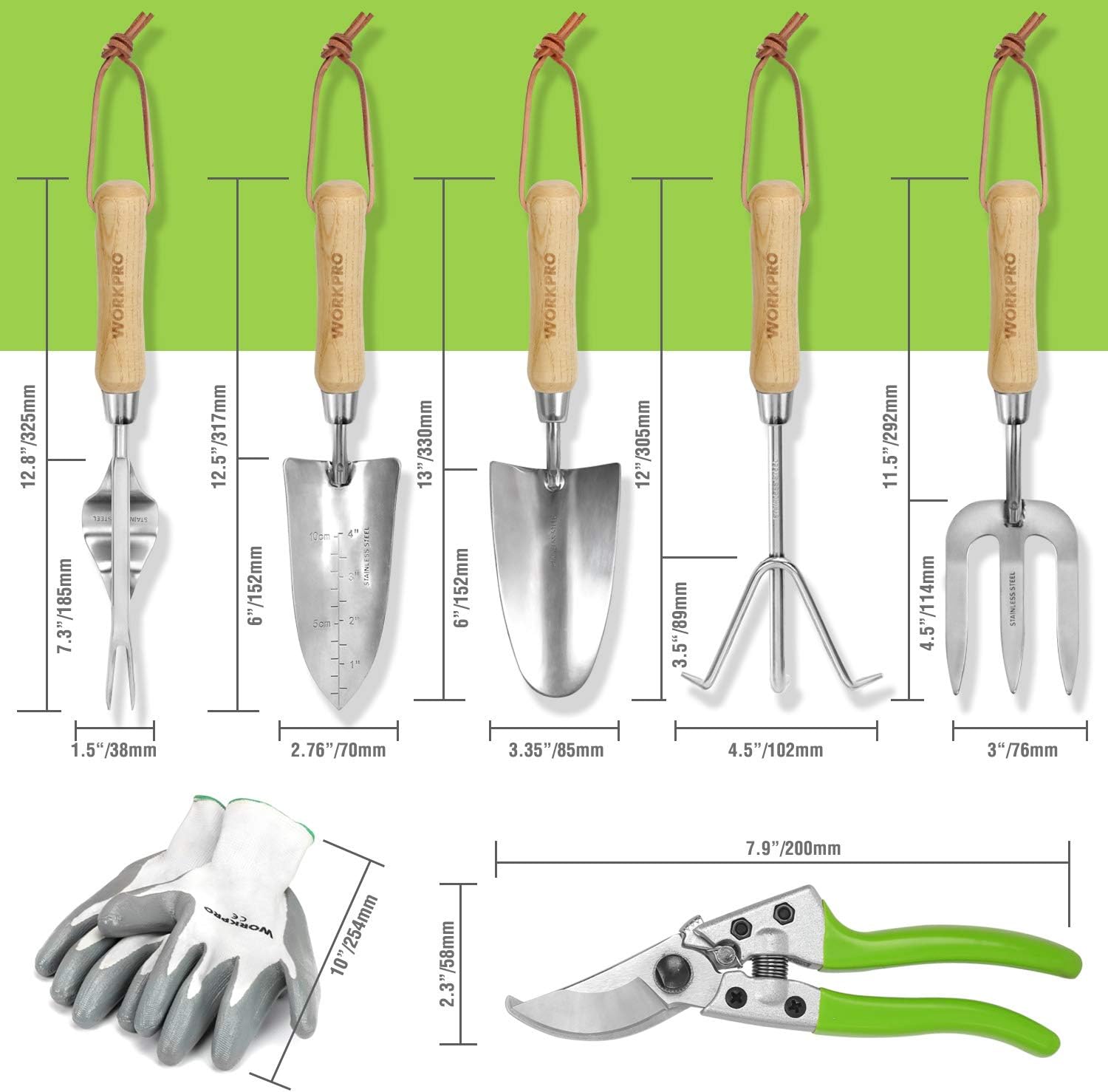 Garden Tools Set, 8 Piece Stai - Gardening Tools Images บทวิจารณ์และราคา