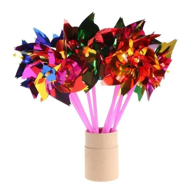 6Pcs Plastic Windmill Pinwheel - Gardening Tools Toys บทวิจารณ์และราคา
