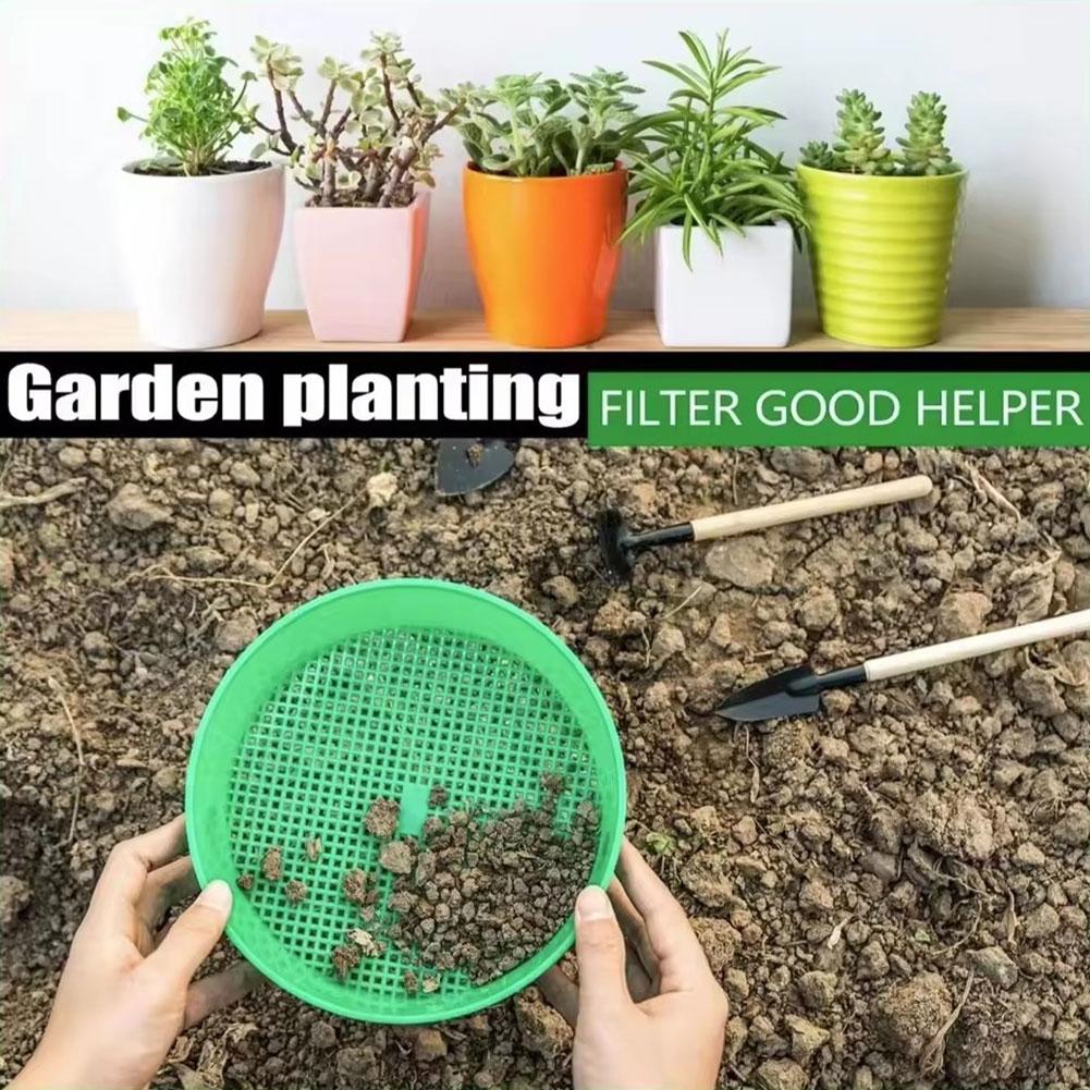 Round Plastic Soil Sifter Tool - Gardening Tools Needed บทวิจารณ์และราคา