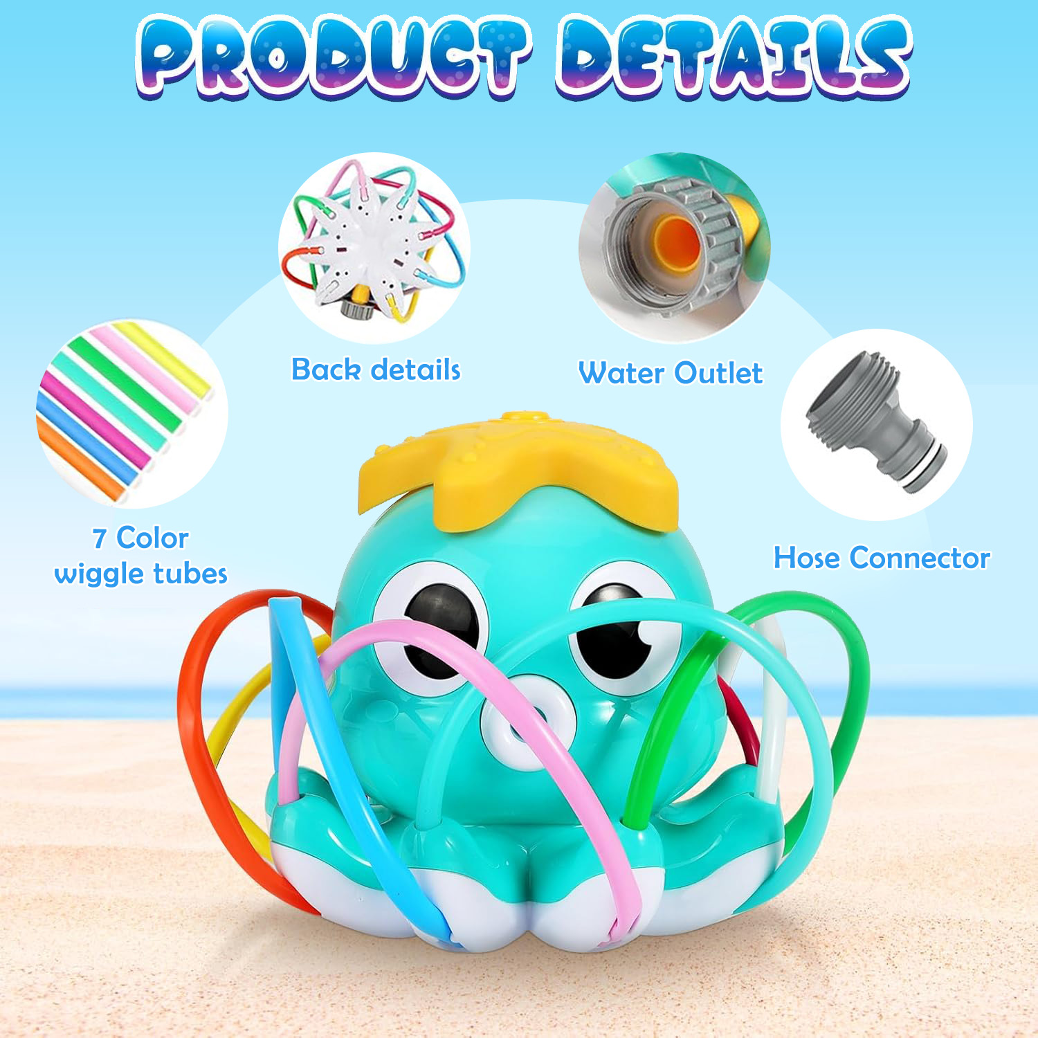 Octopus Sprinkler Water Spray  - Gardening Tools Cartoon บทวิจารณ์และราคา
