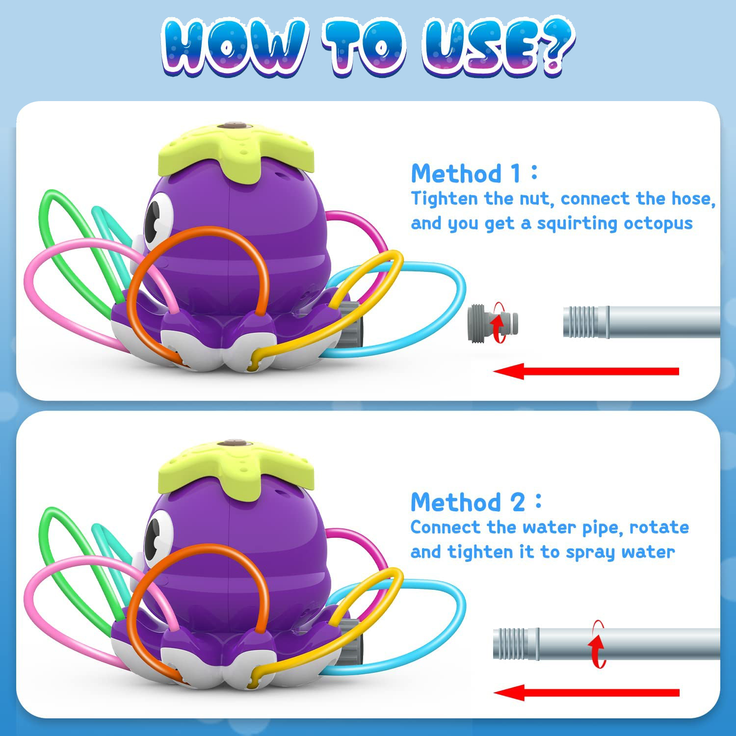 Octopus Sprinkler Water Spray  - Gardening Tools Cartoon บทวิจารณ์และราคา