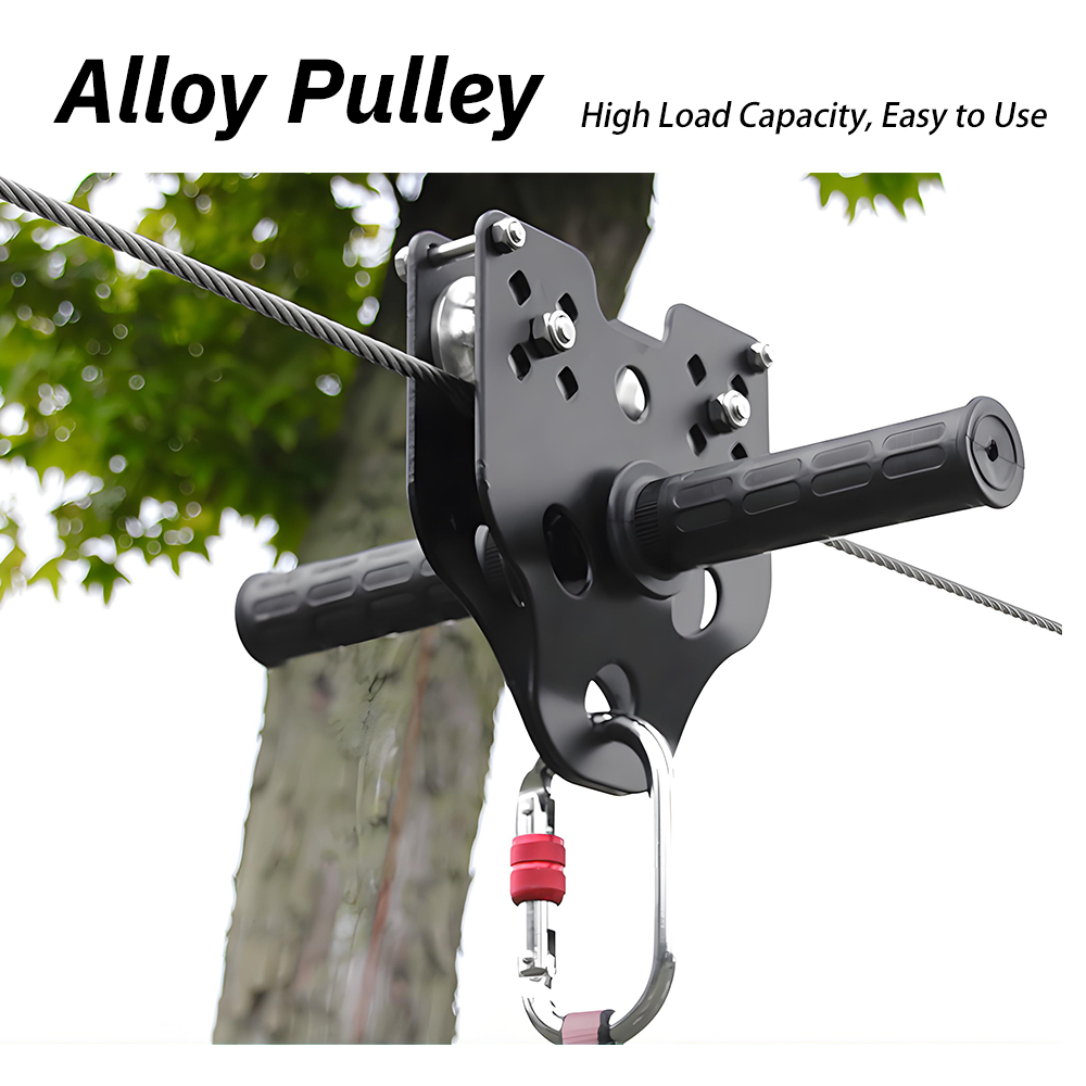 Kids Zip Line Kit Outdoor Zip  - Gardening Tools For 10 Year Olds บทวิจารณ์และราคา