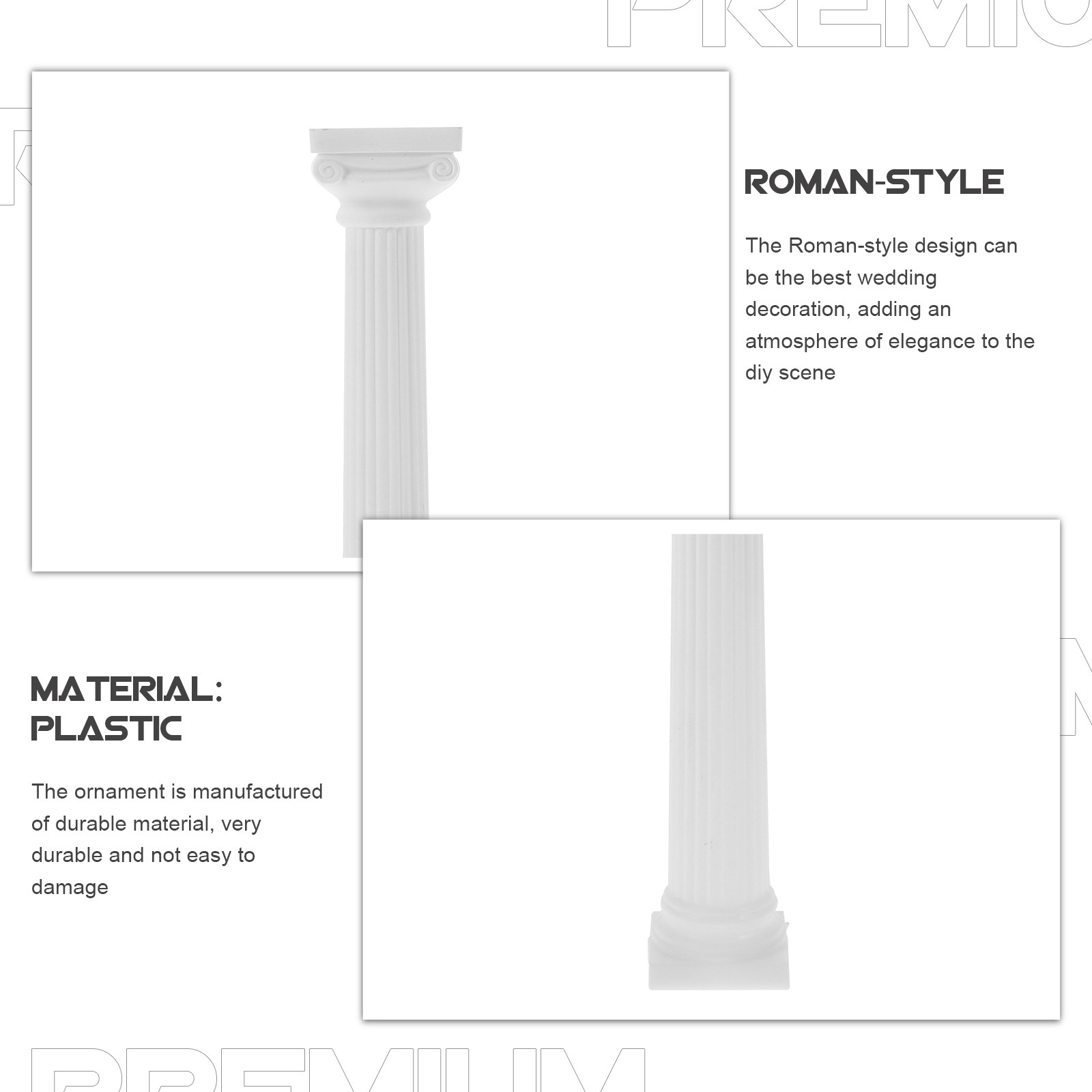 6Pcs Roman Pillar Mini Column  - Gardening Tools Photo บทวิจารณ์และราคา