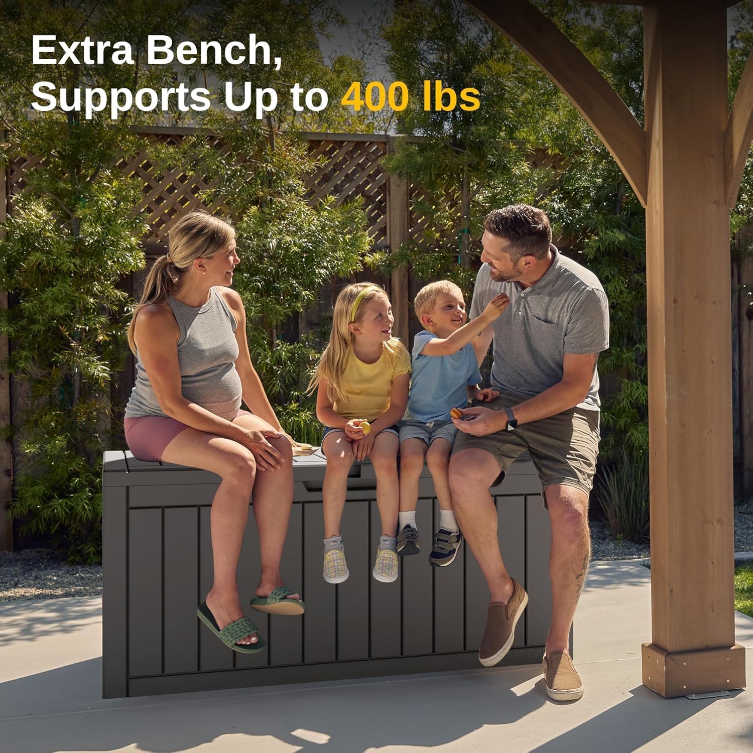 Patio Garden Tool Storage, Gre - Gardening Tools Box บทวิจารณ์และราคา