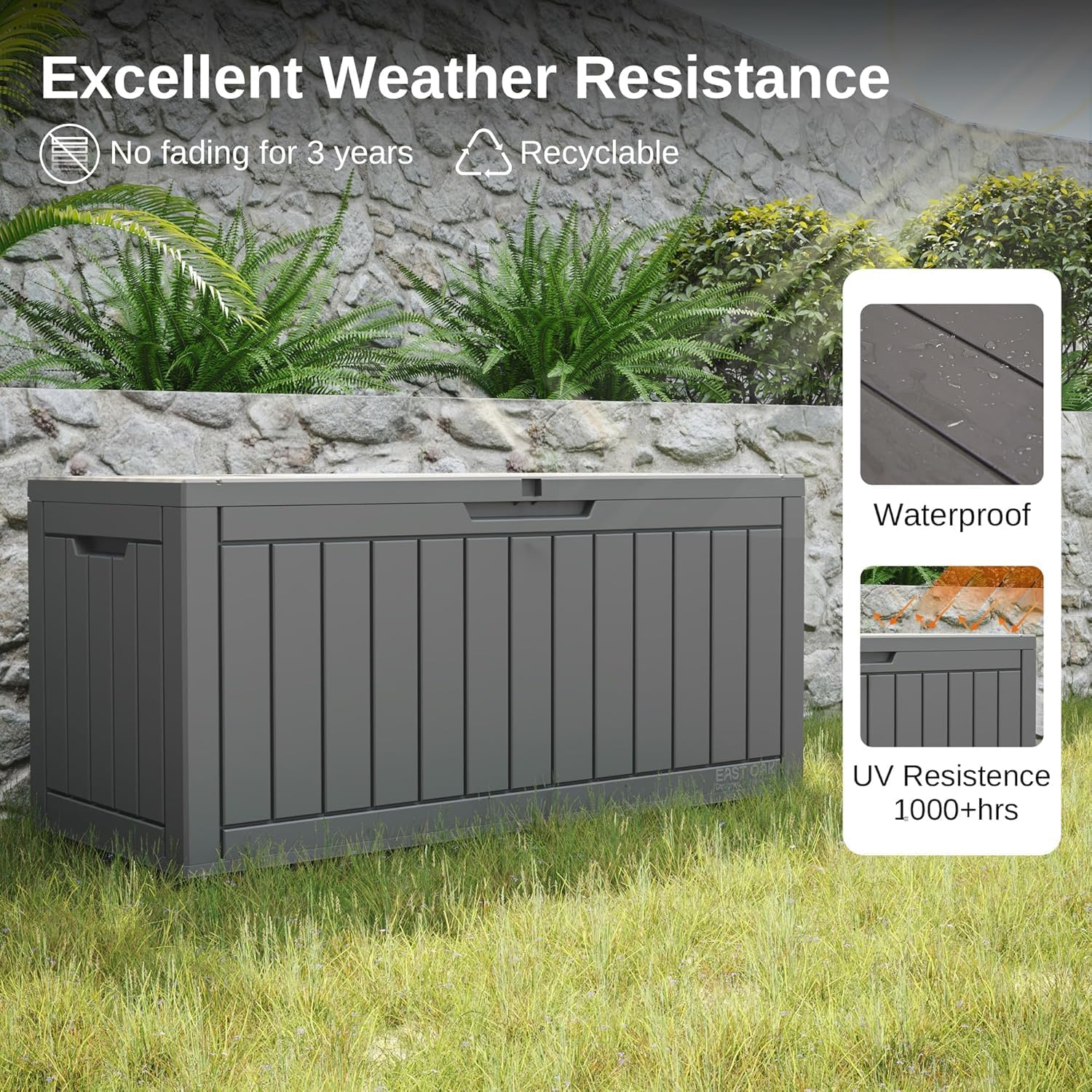 Patio Garden Tool Storage, Gre - Gardening Tools Box บทวิจารณ์และราคา