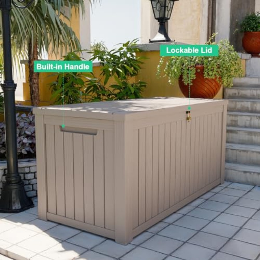 200 Gallon outdoor storage box - Gardening Tools Box บทวิจารณ์และราคา