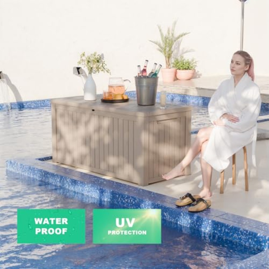 200 Gallon outdoor storage box - Gardening Tools Box บทวิจารณ์และราคา