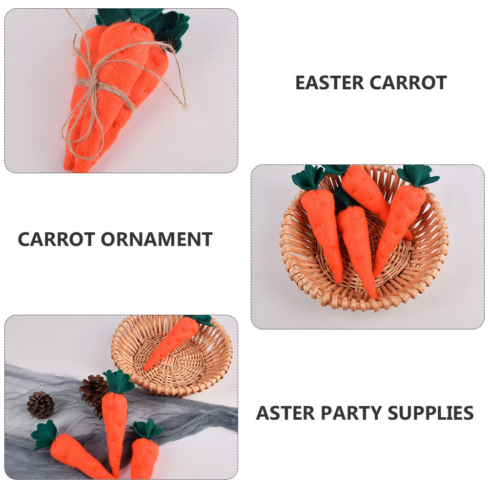3Pcs Easter Carrot Decor Simul - Gardening Tools Photo บทวิจารณ์และราคา