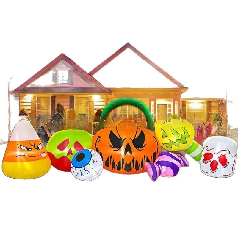 Halloween inflatable pumpkin c - Gardening Tools Cartoon บทวิจารณ์และราคา