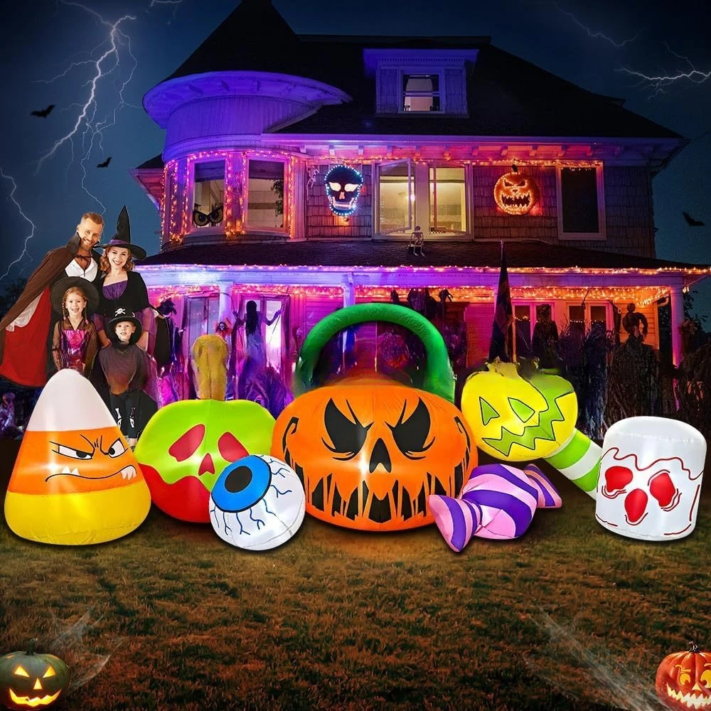 Halloween inflatable pumpkin c - Gardening Tools Cartoon บทวิจารณ์และราคา