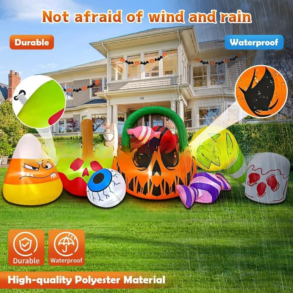 Halloween inflatable pumpkin c - Gardening Tools Cartoon บทวิจารณ์และราคา