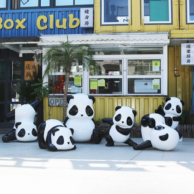 Simulation panda sculpture orn - Gardening Tools Cartoon บทวิจารณ์และราคา