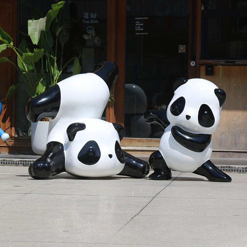 Simulation panda sculpture orn - Gardening Tools Cartoon บทวิจารณ์และราคา