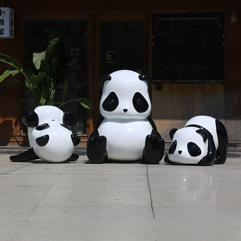 Simulation panda sculpture orn - Gardening Tools Cartoon บทวิจารณ์และราคา