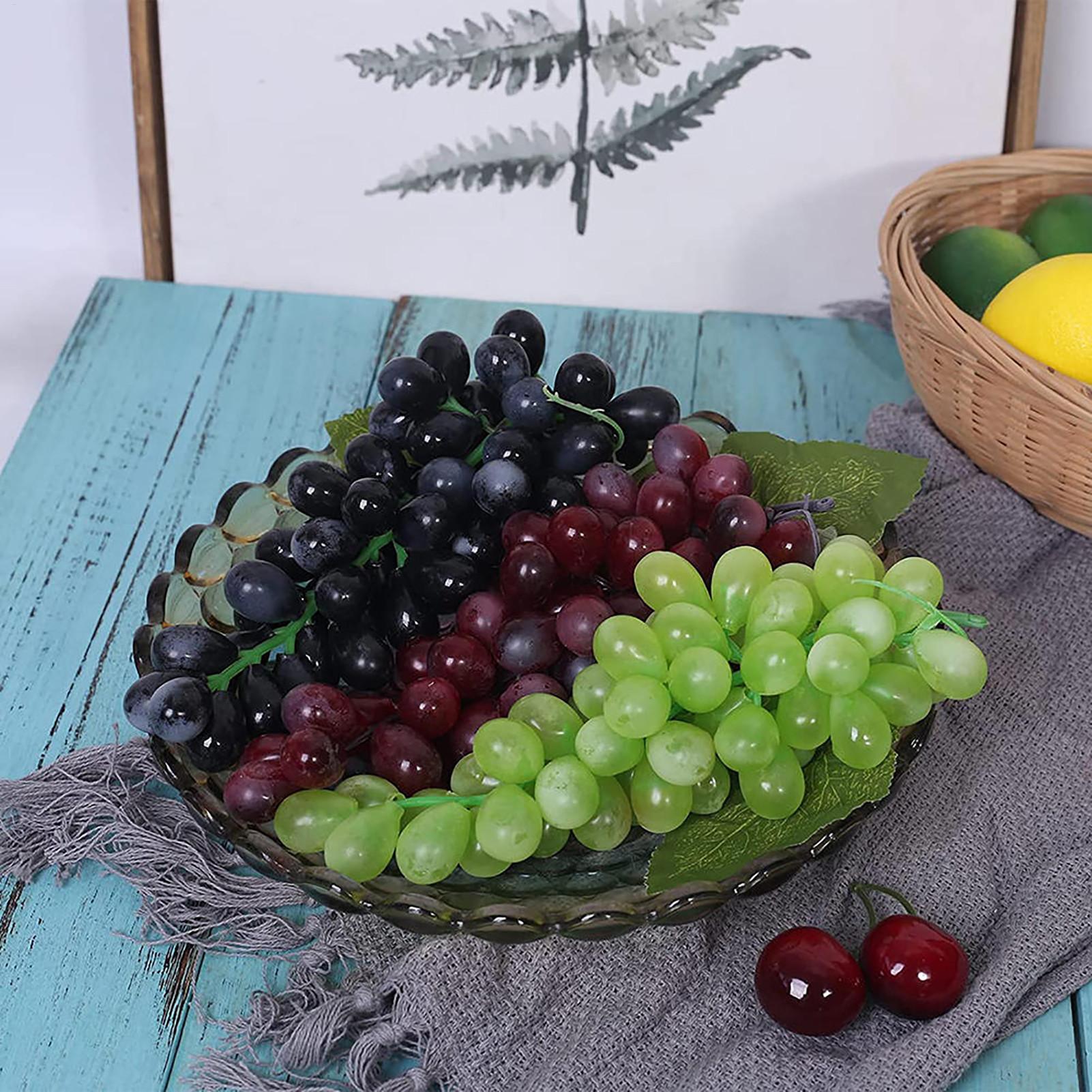 Fake Grapes Bunches Ornament 1 - Gardening Tools Photo บทวิจารณ์และราคา