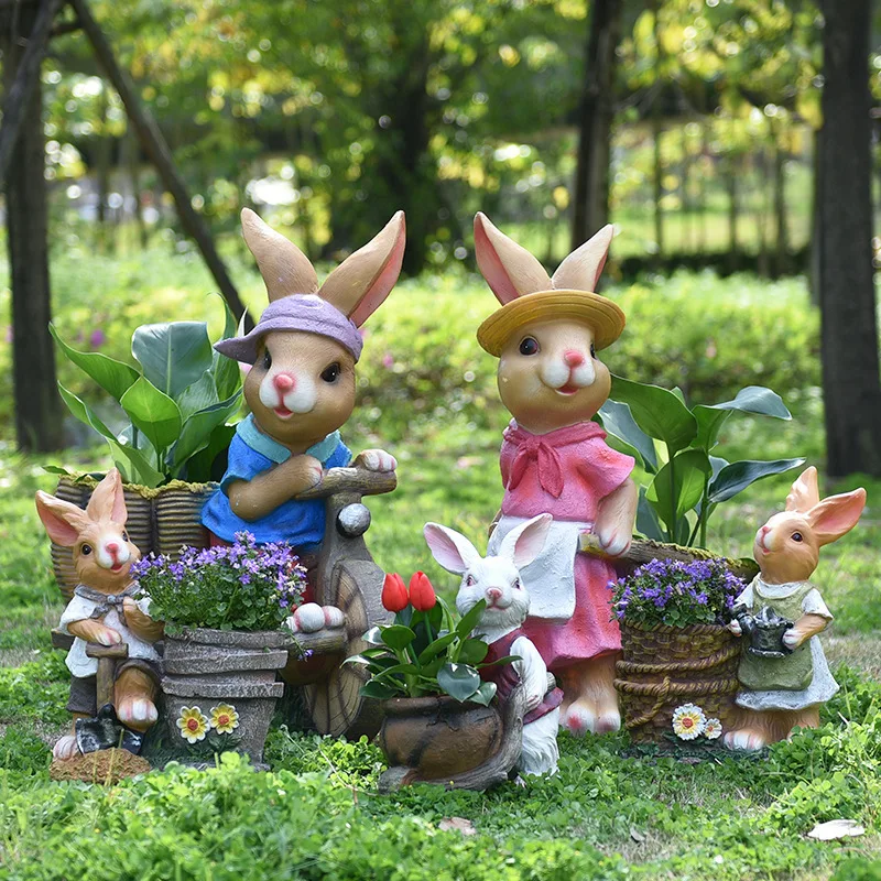 Cartoon rabbit flower pot tank - Gardening Tools Cartoon บทวิจารณ์และราคา