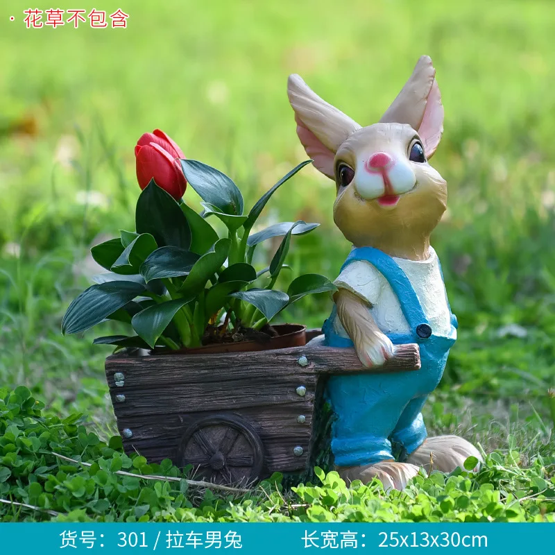 Cartoon rabbit flower pot tank - Gardening Tools Cartoon บทวิจารณ์และราคา