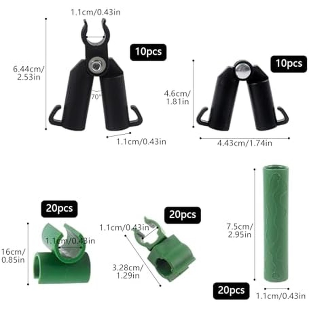 80pcs 11mm Garden Trellis Conn - Gardening Tools And Accessories บทวิจารณ์และราคา