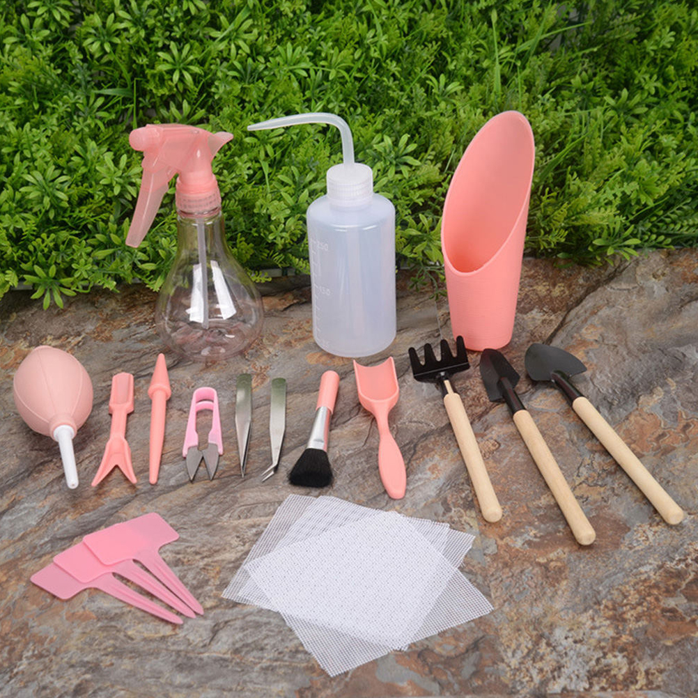 # Hot Sales 16 Piece Mini Pink - Gardening Tools Kit For Sale บทวิจารณ์และราคา